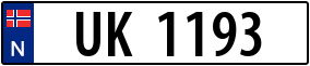 Trailer License Plate